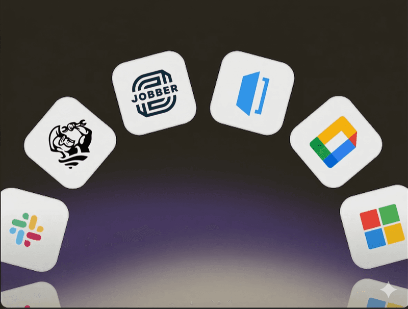 ServiceTitan, Jobber, Housecall Pro, Google, Microsoft, Slack integrations